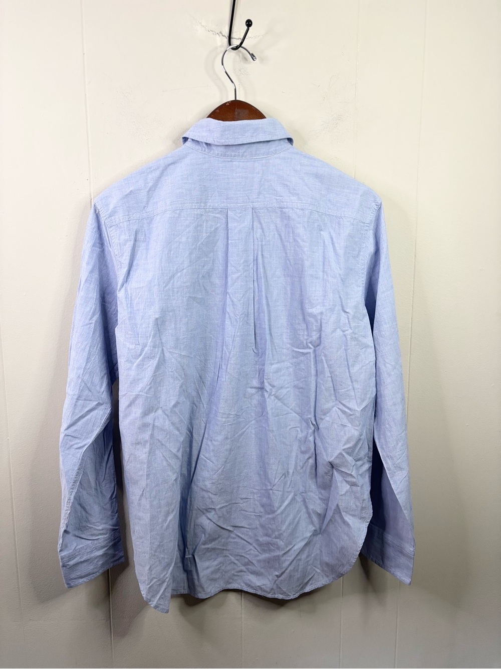 Buck Mason french blue mainstay cotton shirt size XS new button down relaxed - Picture 9 of 9